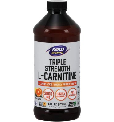 L Carnitina líquida 3000 mg, sabor Cítricos, 473 ml.
