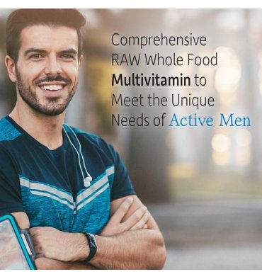 Multivitamínico Raw One Hombre, 1 Diario. Energía, Próstata. 75 Vcaps