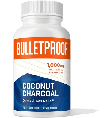 Desintoxicación y Alivio de Gases, Carbón Activado y Coco. 90 vcaps