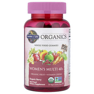 Organics, Multivitamínico Mujer 40+ gummies, Organic Berry, 120 gummies