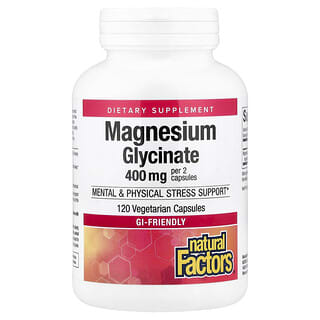 Glicinato de Magnesio 120 Cápsulas Vegetarianas