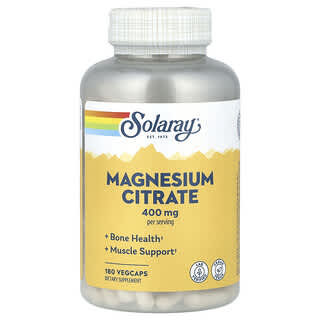 Magnesio Citrato, 180 VegCaps (133 mg per Capsule)