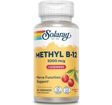 Methyl B-12 sabor Cereza 5000 mcg - 60 Lozenges