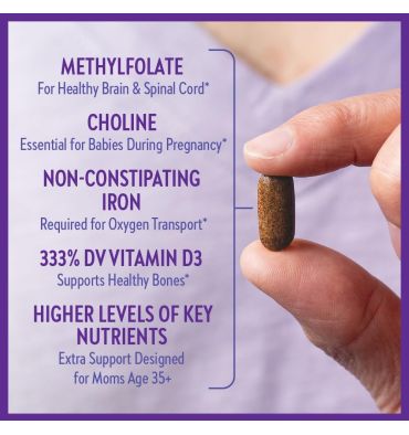 Mutlivitamínico Prenatal +35, Máxima absorción, uno diario. 2 opc