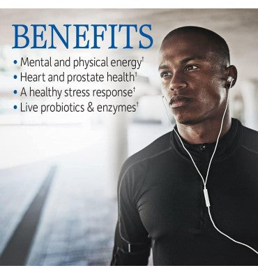 Multivitamínico RAW para Hombres. Estrés y Próstata. 240 Vcaps