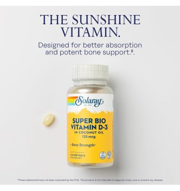 Vitamina D3 en Aceite de Coco, 5000 IU, 120 softgels.