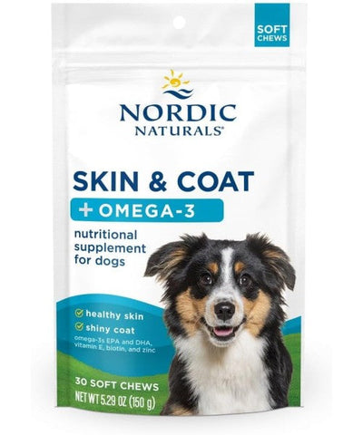 Nordic Naturals, Skin and Coat with Omega para Perros. 30 chews