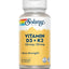 Vitamina D3 (125 mcg) y K2 (50 mcg). 2 opciones