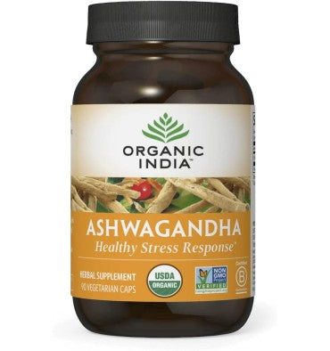 Organic India, Ashwagandha Orgánica. 3 tamaños