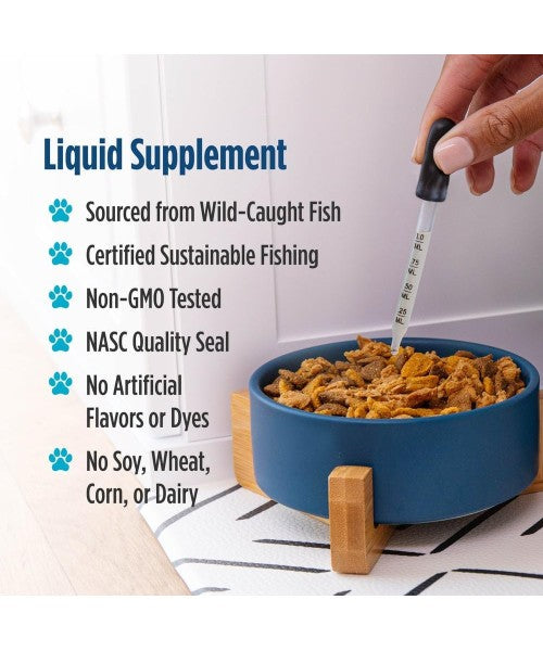Nordic Naturals, Aceite de Pescado Omega 3 para Perros y Gatos Pequeños. 60 ml.