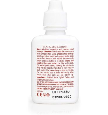 Gotas Nasales Naturales para Niños a base de Xilitol y Semilla de Toronja. 15 oz.