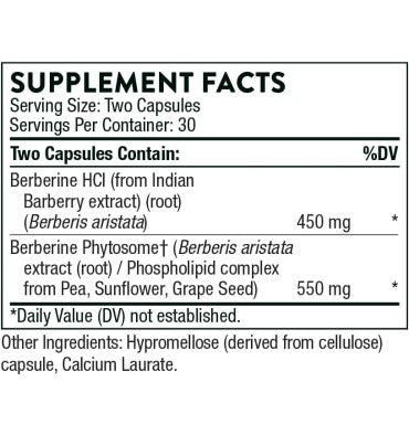 Berberina 200 mg. 60 caps