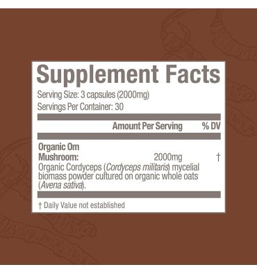 Hongos Cordyceps Energía y Rendimiento. 90 caps.