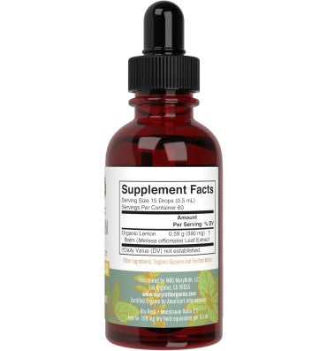 MaryRuth Organics Extracto líquido de Hoja de Lemon Balm 30 ml.