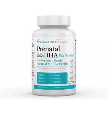 Multivitamínico y Probiótico Prenatal DHA Vegano. 90 caps