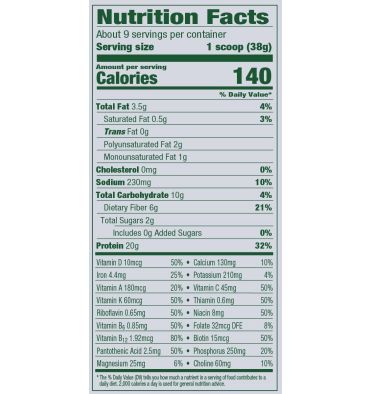 VEGA ONE ORGANIC, sabor Coco y Almendra, 344 gr.