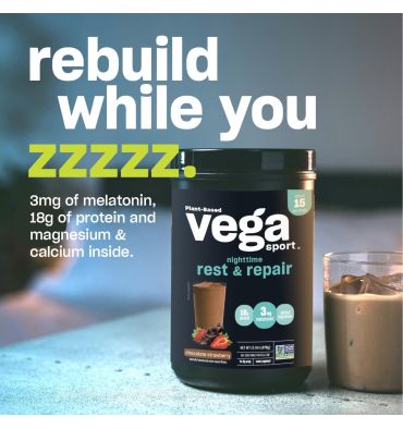 Nighttime Rest and Repair, sabor Vanilla Caramelo. 401 gr.