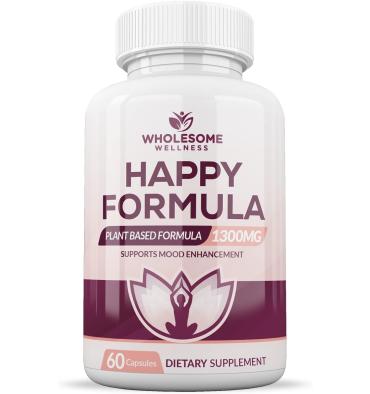 Happy Formula, Alivia el Estrés y Depresión, 60 Caps.