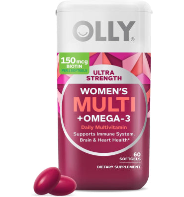 OLLY, Woman´s Multivitamínico y Omegas Ultra. 60 softgel