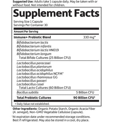 Garden of Life Dr. Formulated, Probióticos Platinum soporte sistema Inumne 90 billones. 30 caps
