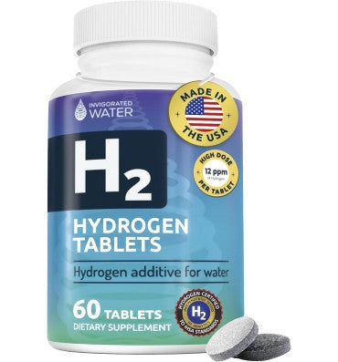 Invigorated Water Tabletas de Agua de Hidrógeno sin sabor. 2 opc