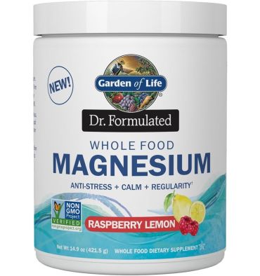 Magnesio en Polvo sabor Frambuesa Limón, Vegano, Probióticos. 421.5 gr.