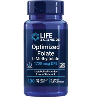 Ácido Fólico (Folato) 1700 mcg. 100 tabletas