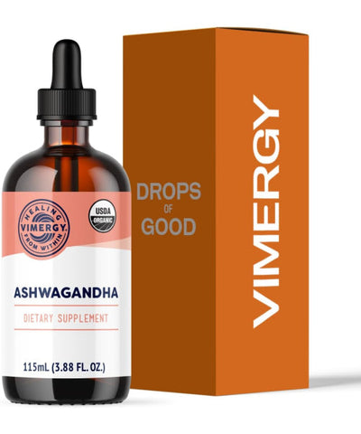 Vimergy Extracto líquido de Ashwagandha orgánico. 55 y 115 ml.