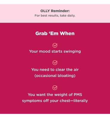 Olly, Soporte Hormonal de la Mujer, gomitas sabor arandano frambuesa. 60 gomitas