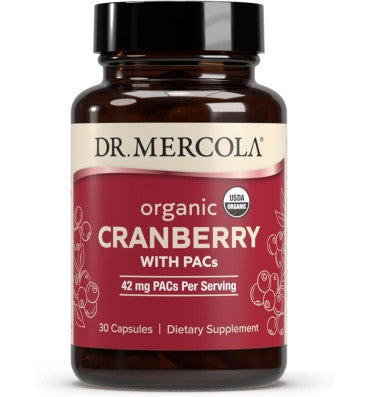 Cranberry Orgánico con Antioxidantes. 30 caps