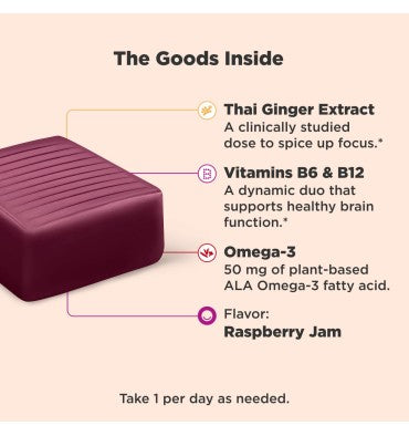 Thinker Brainy Claridad Mental sabor Frambuesa. 20 Chews