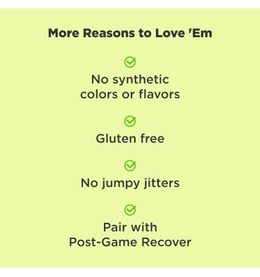 Pre Game Energetizante sabor Blackberrie, 25 gomitas