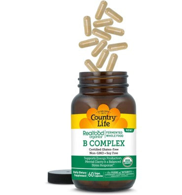 Complejo de Vitamina B, fermentada, Superfoods. 60 V-caps.