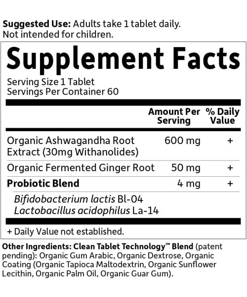 Garden of Life Organics, Ashwagandha. 60 Vtabs