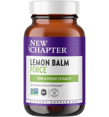 New Chapter Lemon Balm Force con bálsamo de limón. 30 caps