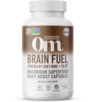 Mezcla de Hongos Orgánicos Brain Fuel, Melena de León, Reishi y Folato. 90 caps.