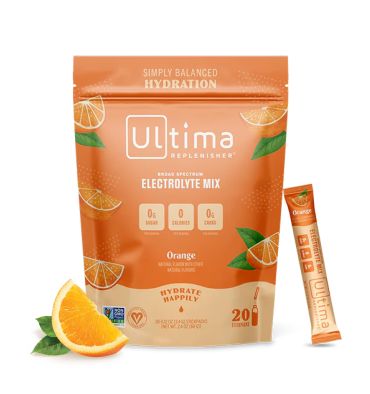 Electrolitos Veganos Sin Azúcar, Sin Calorías, sabor Naranja.