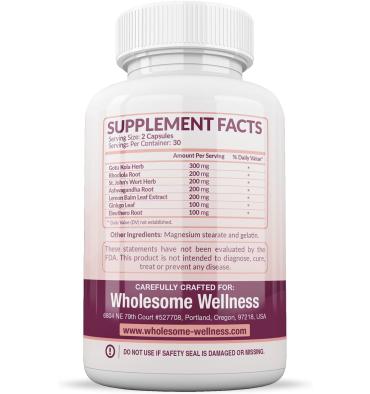 Happy Formula, Alivia el Estrés y Depresión, 60 Caps.