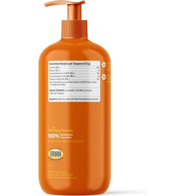 Aceite de Pescado Salvaje de Alasca Omega 3 para Perros y Gatos. 946 ml.