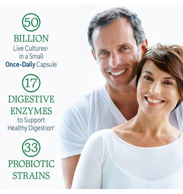 Probióticos Raw Cuidado para el Cólon, 50 billones. 30 Vcaps