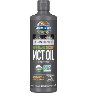 Aceite de Coco MCT Energetizante y Soporte Celular. 454 ml.