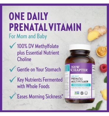 Mutlivitamínico Prenatal, máxima absorción, uno diario. 3 opc