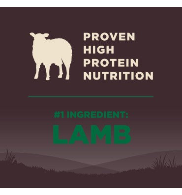 Alimento para Perro sin Granos, Alto en Proteína Cordero.