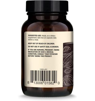 Ajo Negro Fermentado. 60 caps