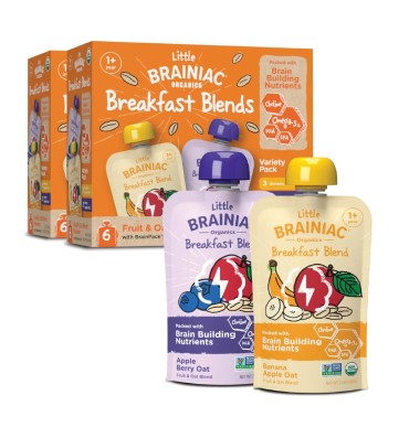 Mezcla de Fruta y Avena Brain Nutrition, variety pack. 12 pack