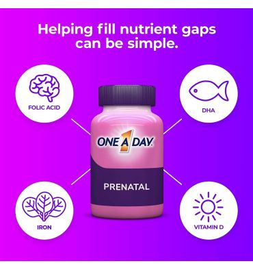 Mutlivitamínico Prenatal One a Day. 120 caps blandas.