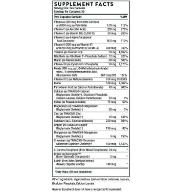 Multivitamínico Diario 2 caps al día. 60 caps