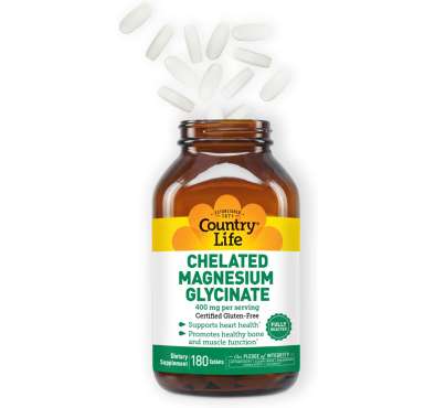 Magnesio Quelado Glicinato 400 mg. 90 Tabs