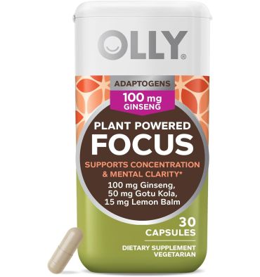 Focus Adaptógeno Ginseg, Gotu Kola y Lemon Balm. 30 caps