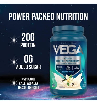 Vega Premium Protein (20 gr) + Supergreens. 3 sabores.  760 gr